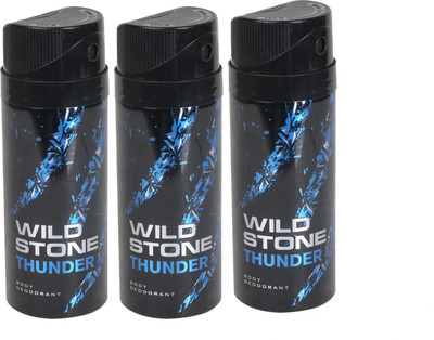

Wild Stone thunder-3 Deodorant Spray - For Men(450 ml, Pack of 3)