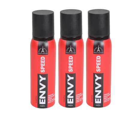 

Envy 1000 speed-3 Perfume Body Spray - For Men(450 ml, Pack of 3)