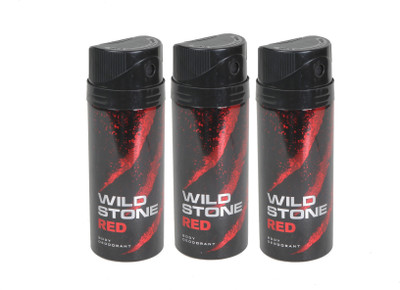 

Wild Stone red-3 Deodorant Spray - For Men(450 ml, Pack of 3)