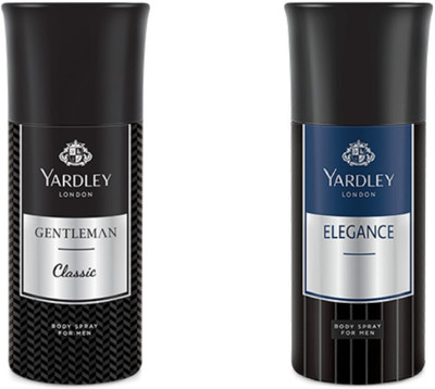

Yardley London Gentleman And Elegance Combo Pack 2 Deodorant Spray - For Men(150 ml, Pack of 2)