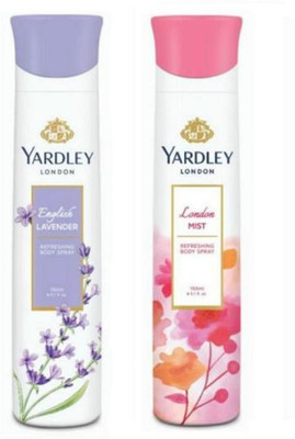 

Yardley London English Lavender and Mist Combo Pack 2 Deodorant Spray - For Women(150 ml, Pack of 2)