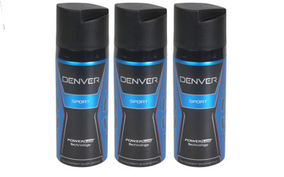 

Denver dn-sport3 Deodorant Spray - For Men(360 ml, Pack of 3)