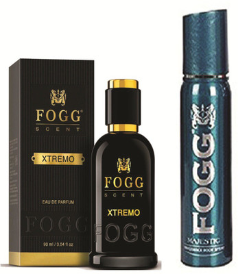 

Fogg XTREMO 90 ML + MAJESTIC Deodorant Spray - For Men(120 ml, Pack of 2)
