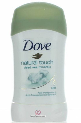 

Dove Natural Touch With Dead Sea Minerals, Antiperspirant & Deodorant Stick, 1.4 Oz / 39 Ml Deodorant Stick - For Women(39 ml)
