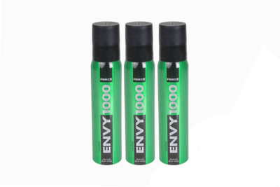 

Envy 1000 force-3 Perfume Body Spray - For Men(450 ml, Pack of 3)