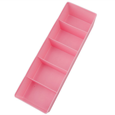 

Honestystore 6 Compartments plastic box(Pink)