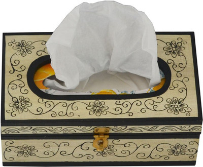 

Artlivo Embossed 1 Compartments Wood Tissue Paper Holder(Yellow)