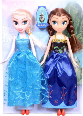 

Charlies Toy Factory Anna Elsa Fashion Doll(Multicolor)