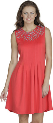

Svt Ada Collections Women's Gathered Red Dress