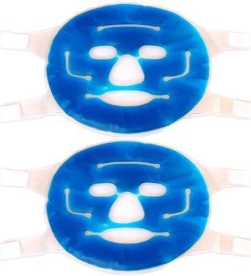 Healthllave Anti-Fatigue Cooling Gel Face Mask with Strap | Facial Skin Refresh Face Shaping Mask