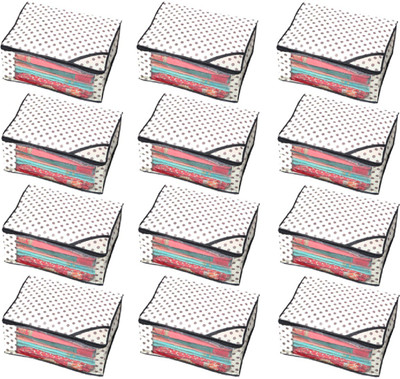 

Kuber Industries Designer " Non Woven Polka Dots Designer Saree Cover Set of 12 Pcs (Ivory) " NONWOVENNWSC06(ivory)