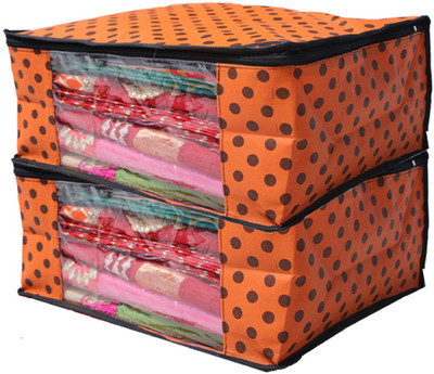 

Kuber Industries Designer " Non Woven Polka Dots Designer Saree Cover Set of 2 Pcs (Orange) " NONWOVENNWSC33(Orange)