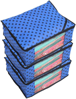 

Kuber Industries Designer " Non Woven Polka Dots Designer Saree Cover Set of 3 Pcs (Royal Blue) " NONWOVENNWSC22(Royal Blue)