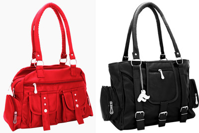 

Lady bar Shoulder Bag(Red, Black), Black;red