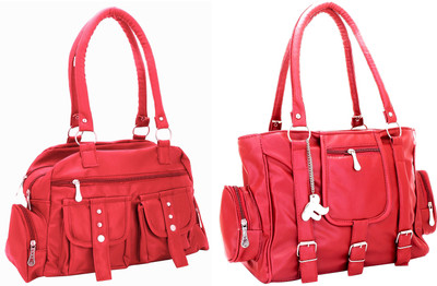 

Lady bar Shoulder Bag(Pink)