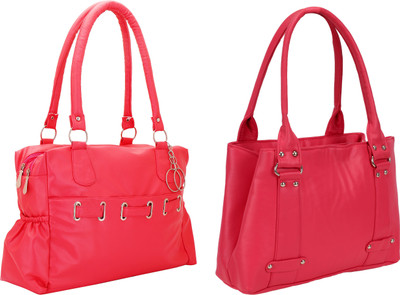 

Lady bar Shoulder Bag(Pink)