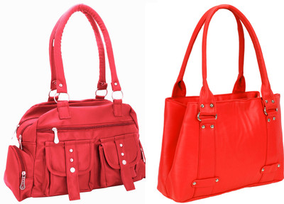 

Lady bar Shoulder Bag(Pink, Red)
