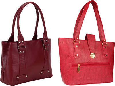 

Lady bar Shoulder Bag(Maroon, Red)