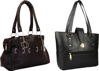 

Lady bar Shoulder Bag(Black)