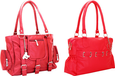 

Lady bar Shoulder Bag(Pink, Red)