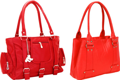

Lady bar Shoulder Bag(Red)