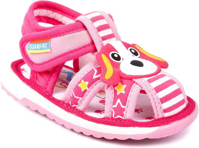 

N Five Boys & Girls Velcro Strappy Sandals(Multicolor, Peach