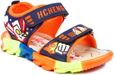 

N Five Boys & Girls Velcro Strappy Sandals(Orange