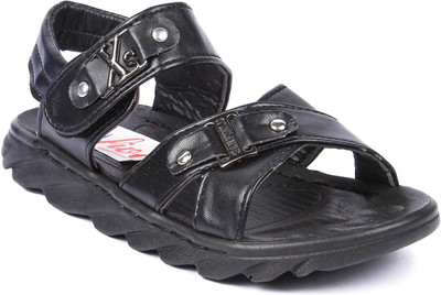 

N Five Boys Velcro Flats(Black