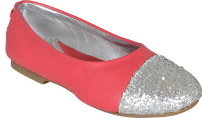 

STYLE HER Girls Velcro Flats(Silver, White