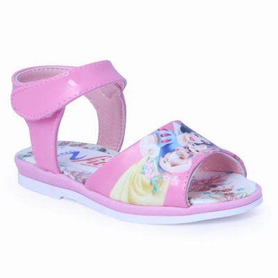

N Five Girls Velcro Strappy Sandals(Pink, Multicolor