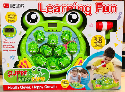 

RIANZ All New Imported Super Frog Game, Hammering Toy For Kids Best Birthday Gift For Kids(Green)