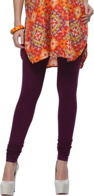 Frenchtrendz Churidar  Ethnic Wear Legging(Purple, Solid)