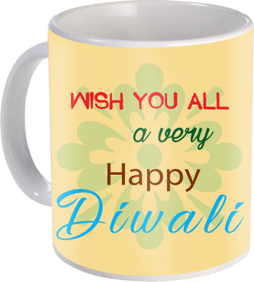 

SKY TRENDS Gift For Diwali Ceramic Coffee St-39 Ceramic Mug(350 ml), Multicolor