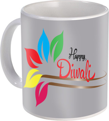 

SKY TRENDS Gift For Diwali Ceramic Coffee St-47 Ceramic Mug(350 ml), Multicolor