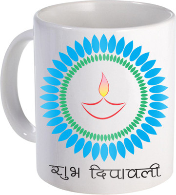 

SKY TRENDS Gift For Diwali Ceramic Coffee St-04 Ceramic Mug(350 ml), Multicolor