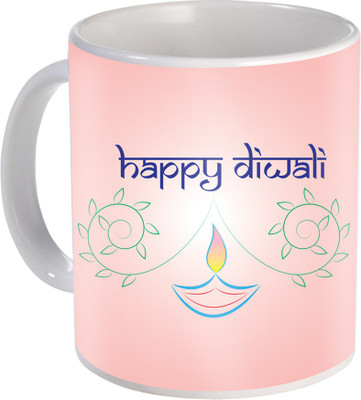 

SKY TRENDS Gift For Diwali Ceramic Coffee St-55 Ceramic Mug(350 ml), Multicolor