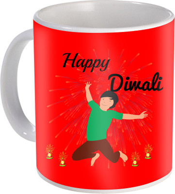 

SKY TRENDS Gift For Diwali Ceramic Coffee St-21 Ceramic Mug(350 ml), Multicolor