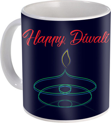 

SKY TRENDS Gift For Diwali Ceramic Coffee St-59 Ceramic Mug(350 ml), Multicolor