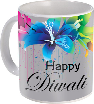 

SKY TRENDS Gift For Diwali Ceramic Coffee St-28 Ceramic Mug(350 ml), Multicolor