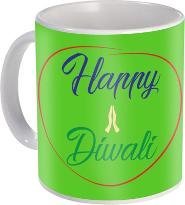 

SKY TRENDS Gift For Diwali Ceramic Coffee St-63 Ceramic Mug(350 ml), Multicolor