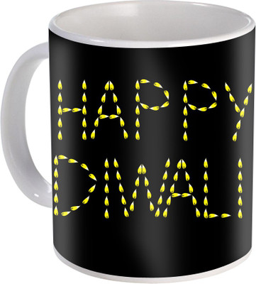 

SKY TRENDS Gift For Diwali Ceramic Coffee St-34 Ceramic Mug(350 ml), Multicolor