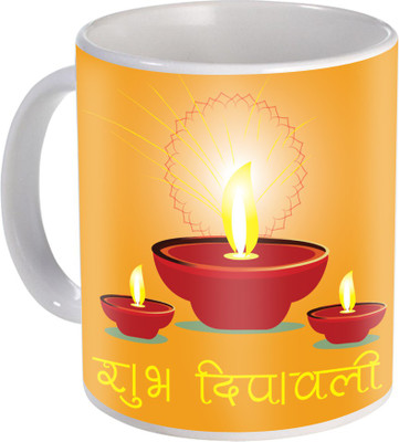 

SKY TRENDS Gift For Diwali Ceramic Coffee St-64 Ceramic Mug(350 ml), Multicolor