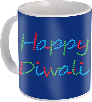 

SKY TRENDS Gift For Diwali Ceramic Coffee St-15 Ceramic Mug(350 ml), Multicolor