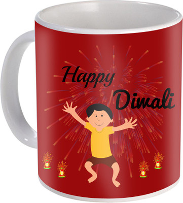 

SKY TRENDS Gift For Diwali Ceramic Coffee St-68 Ceramic Mug(350 ml), Multicolor