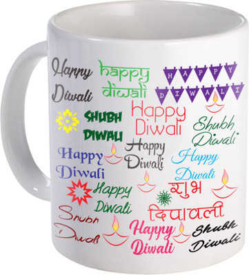 

SKY TRENDS Gift For Diwali Ceramic Coffee St-54 Ceramic Mug(350 ml), Multicolor