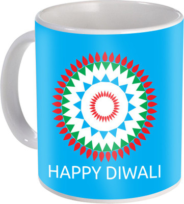 

SKY TRENDS Gift For Diwali Ceramic Coffee St-09 Ceramic Mug(350 ml), Multicolor