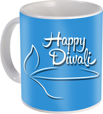 

SKY TRENDS Gift For Diwali Ceramic Coffee St-32 Ceramic Mug(350 ml), Multicolor