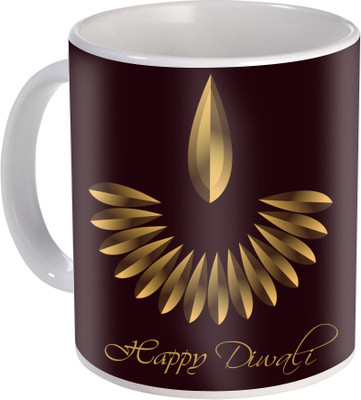 

SKY TRENDS Gift For Diwali Ceramic Coffee St-53 Ceramic Mug(350 ml), Multicolor