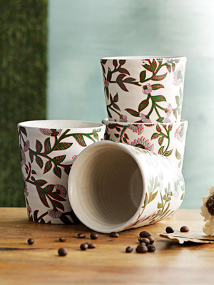 

Miah Décor Handcrafted White Matte Finish Ceramic Mug(200 ml, Pack of 4), Multicolor