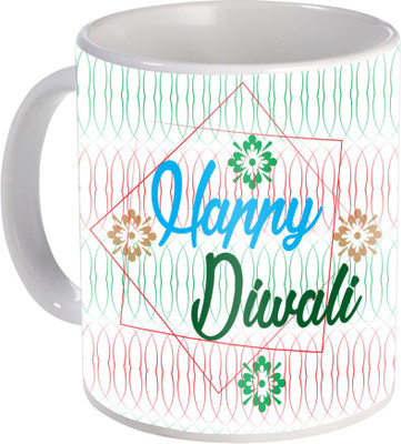 

SKY TRENDS Gift For Diwali Ceramic Coffee St-18 Ceramic Mug(350 ml), Multicolor